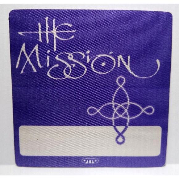 The Mission UK Backstage Pass 1990 World Deliverance Tour Post-Punk Goth Rock - Picture 1 of 2